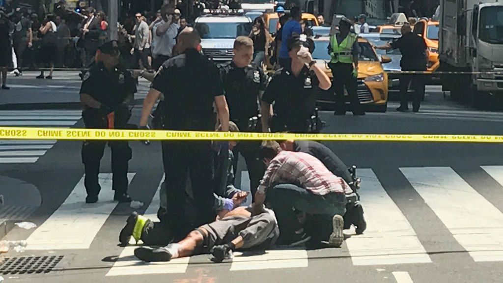 Las imágenes del atropello a varios peatones en Times Square