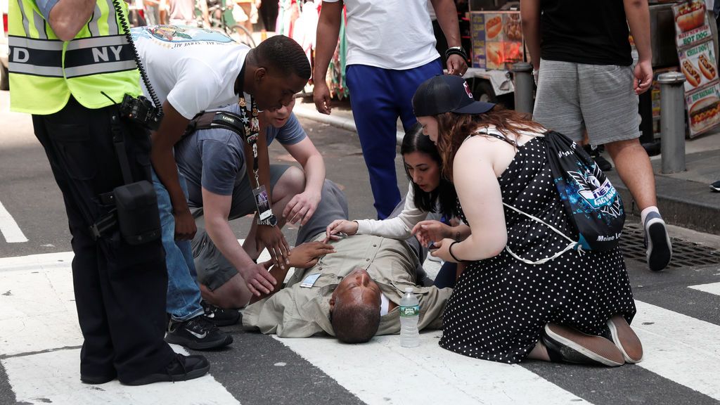 Las imágenes del atropello a varios peatones en Times Square