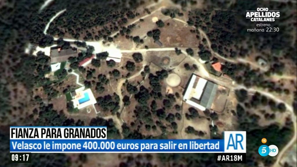 Así son las dos mansiones con las que Granados podría pagar los 400.000 euros de su fianza
