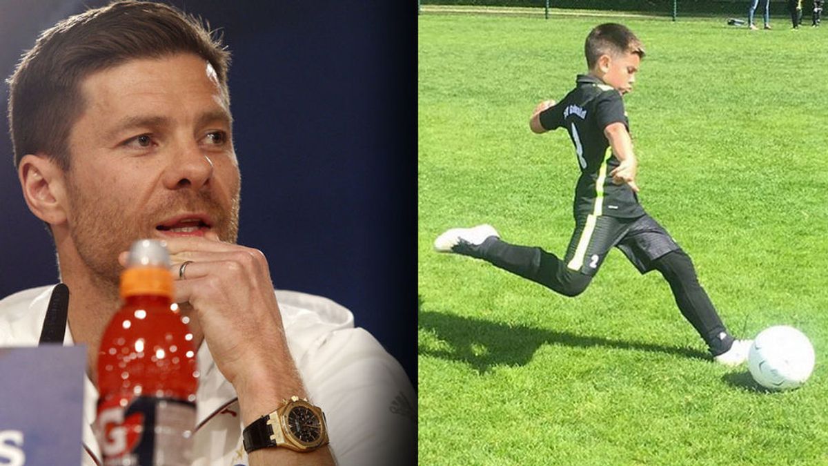 Jon, hijo mayor de Xabi Alonso, ilusiona como futbolista en la familia: ¡tiene la clase de su padre!
