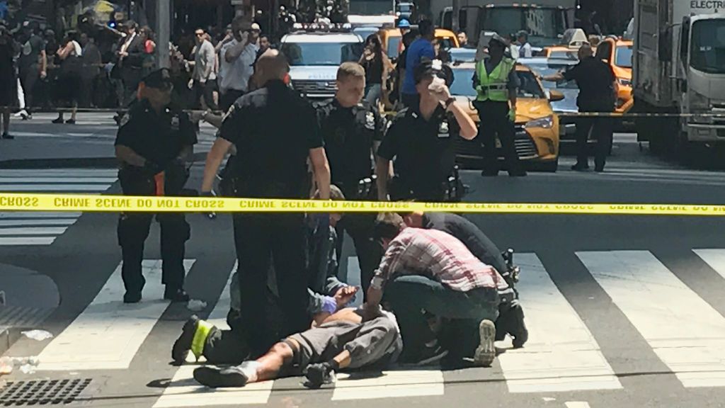 Las imágenes del atropello a varios peatones en Times Square