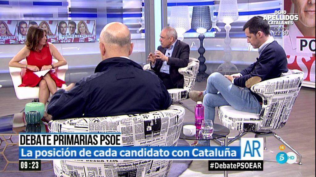 ¿Qué posición tienen Susana Díaz, Pedro Sánchez y Patxi López con Cataluña?