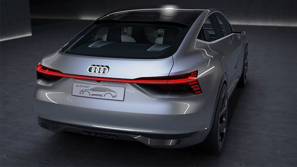 El futuro Audi e-tron Sportback concept: un botón para alcanzar los 500 cv