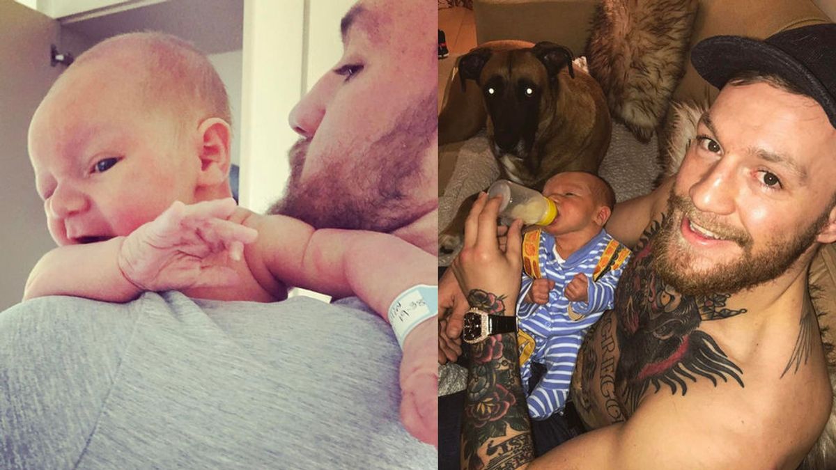 “¡Vamos a por uno de boxeo, hijo!” Mcgregor utiliza a su bebé recién nacido para provocar a Myweather en Instagram