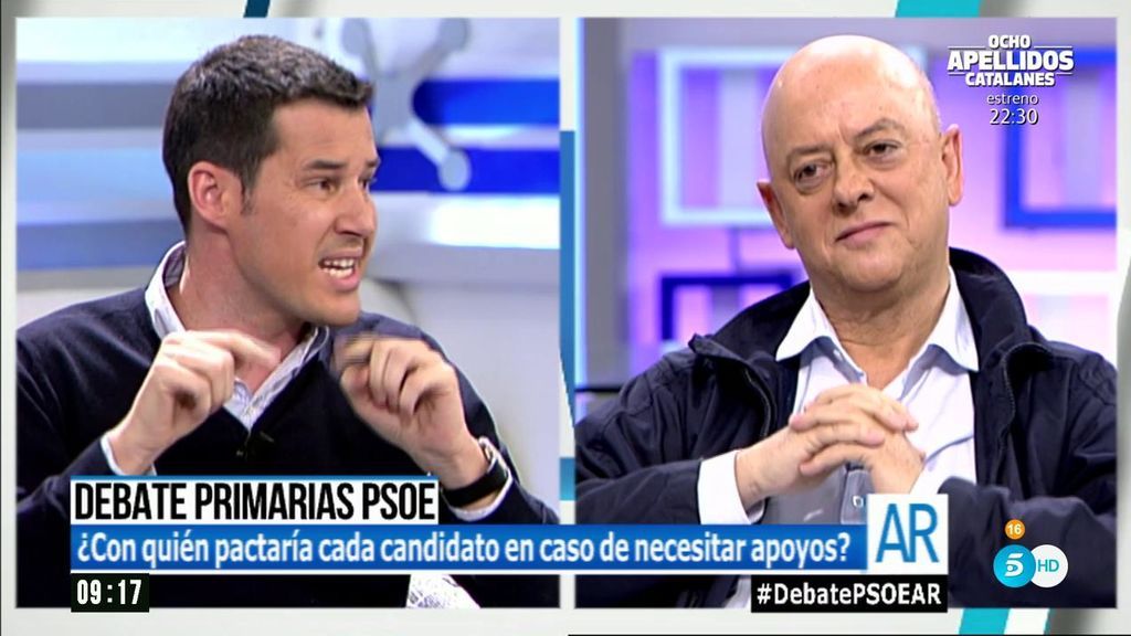 El momento más tenso del debate: "Tu candidata Susana pactó con el PP la investidura de Rajoy"