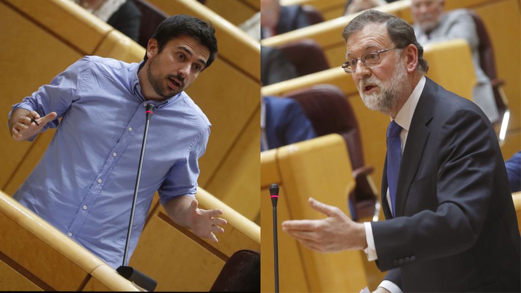 Rajoy se mofa en el Senado de la coherencia de Espinar
