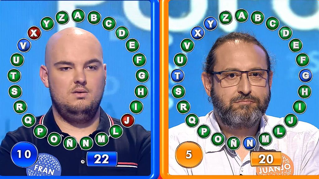 Duelo de titanes: Juanjo gana por una palabra a Fran