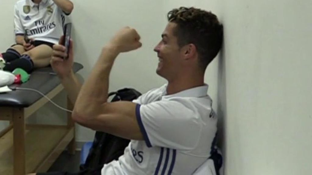 La vídeo llamada de Cristiano Ronaldo a su hijo nada más proclamarse campeón de Liga