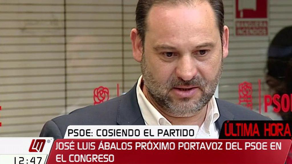 José Luis Ábalos, próximo portavoz del PSOE en el Congreso
