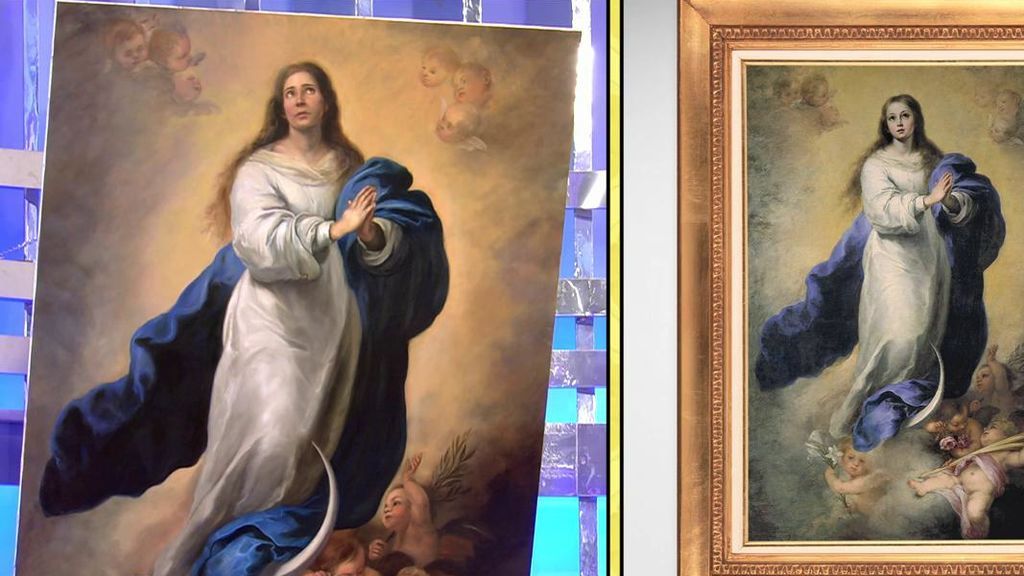 Así es el cuadro de ‘La Inmaculada del Escorial’ protagonizado por María Patiño