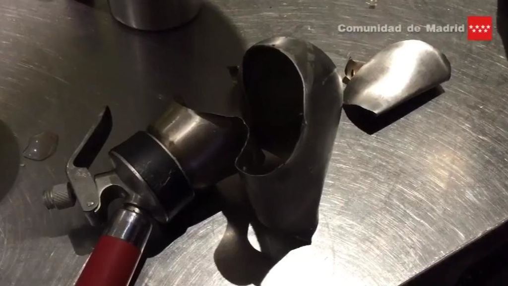 Una cocinera, muy grave al explotarle un sifón de nitrógeno en un restaurante de Madrid