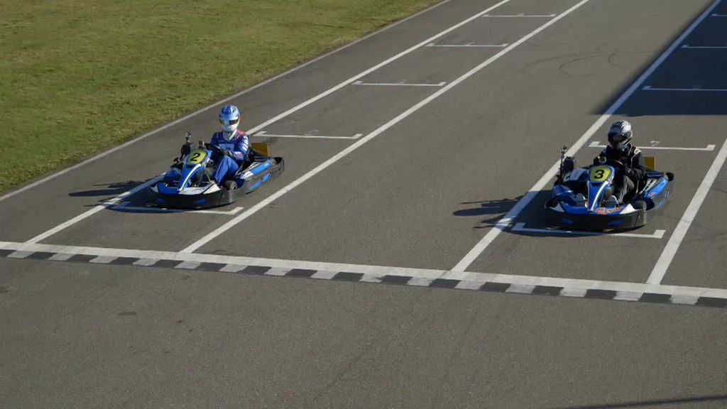 Carrera de karts: Alonso contra Calleja, ¿quién ganará la carrera al volante?