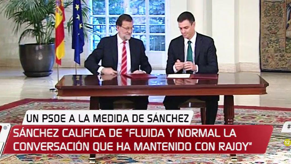 Sánchez llama a Rajoy y califica la conversación como "normal" y "fluida"