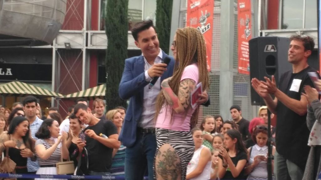 'Gana con tu voz' en el Centro Comercial TresAguas (Madrid