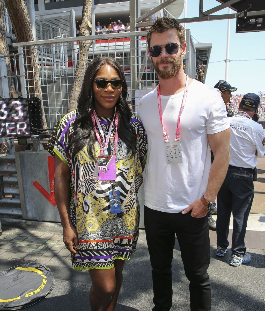 Serena Williams y Chris Hemsworth