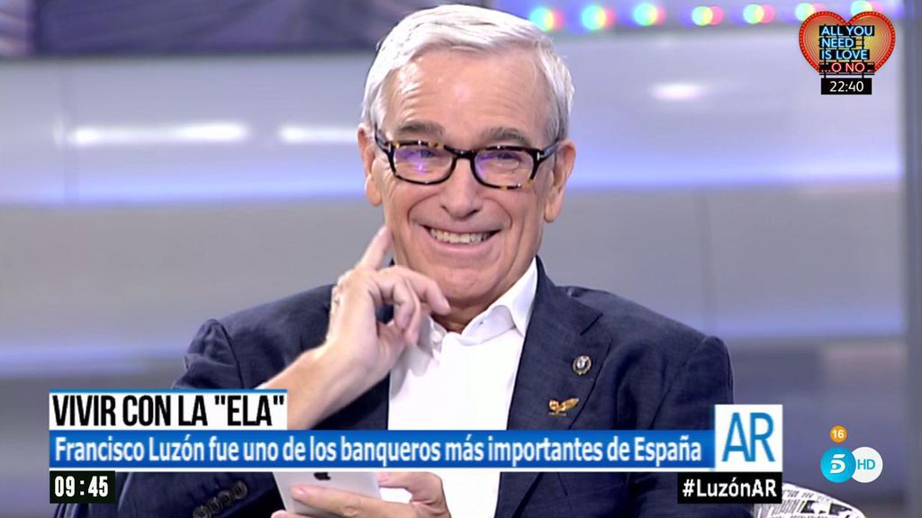 Francisco Luzón: "La vida es lo único que tenemos, hay que luchar por disfrutarla"