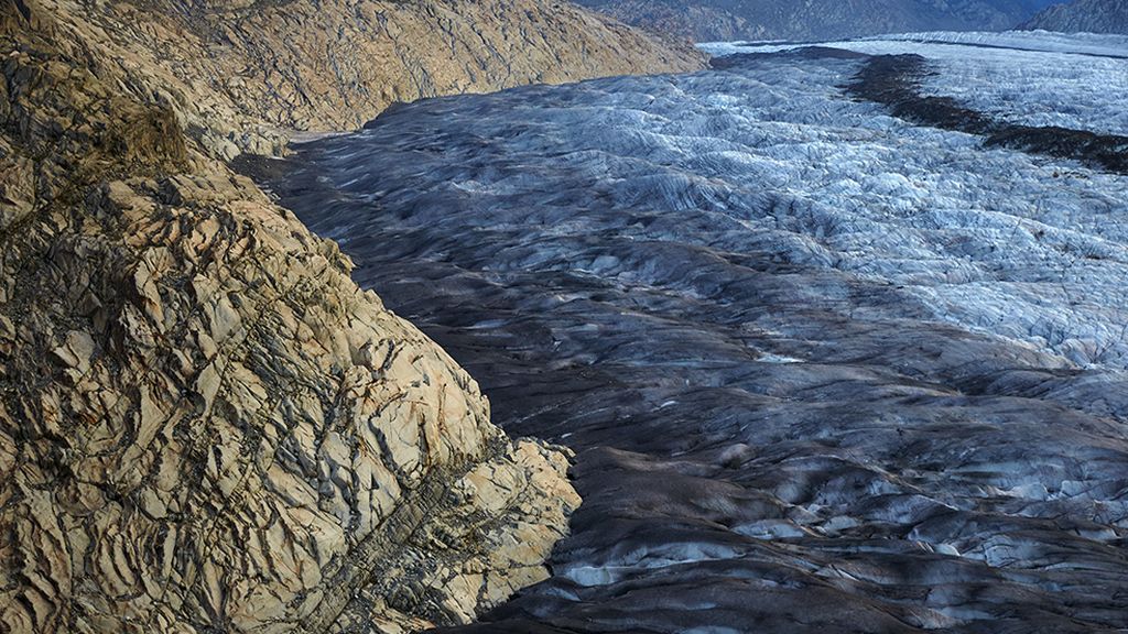 El deshielo del mayor glaciar de los Alpes