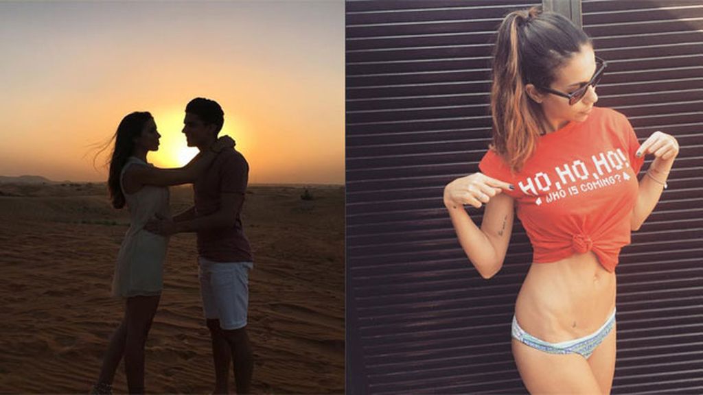 La periodista deportiva Melissa Jiménez y su chico, al sol rico de Dubái