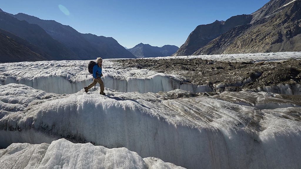 El deshielo del mayor glaciar de los Alpes