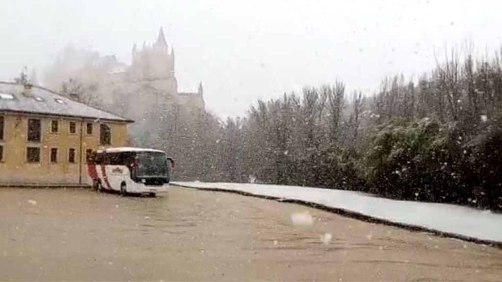 Nieva en Segovia