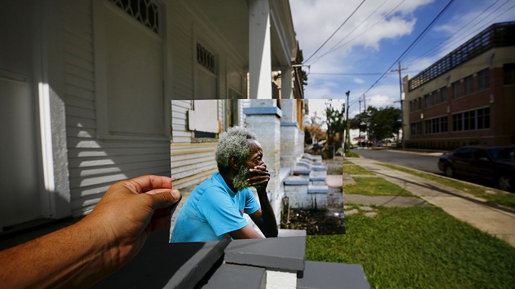 El antes y el después del huracán
