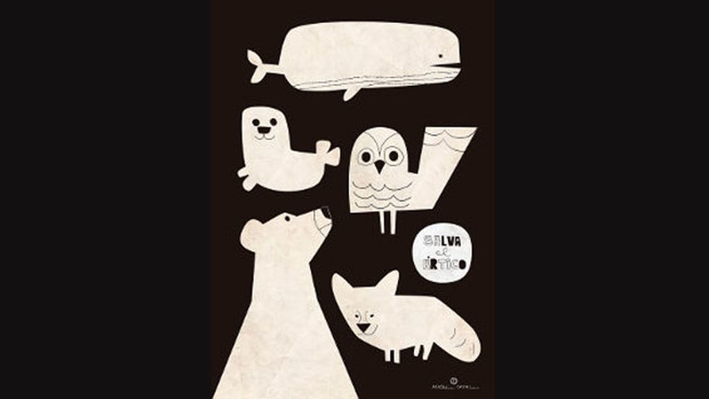 Mikel Casal y su ilustración "Salva el Ártico"