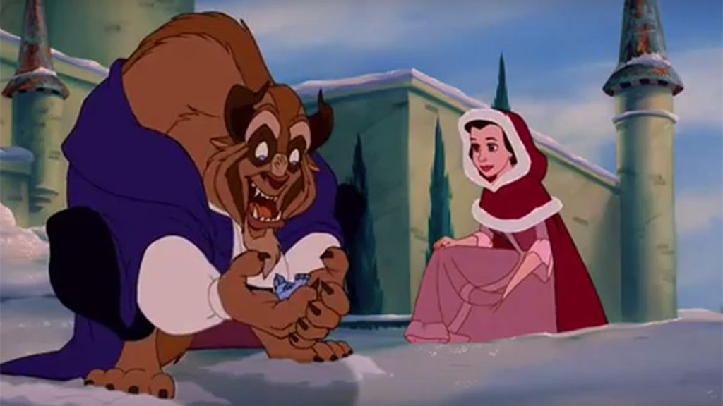 Jugar con la nieve, como Bella y Bestia