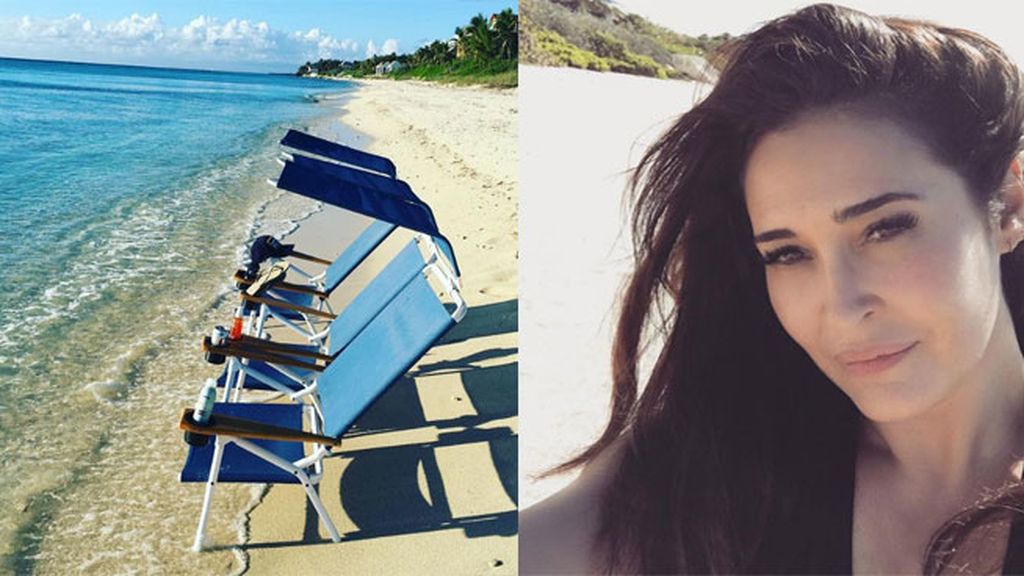 Vicky Martín Berrocal cambia los vestidos de volantes por bikinis en Las Bahamas