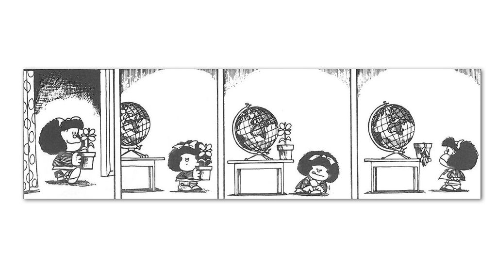 ¡Felicidades, Mafalda! Celebramos sus 52 años con sus viñetas más 'meteorológicas'