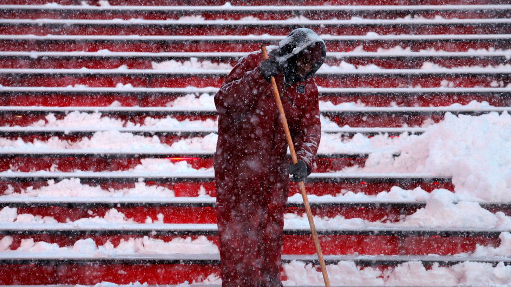 Nueva York, de blanco: Times Square y otros icónicos rincones cubiertos de nieve