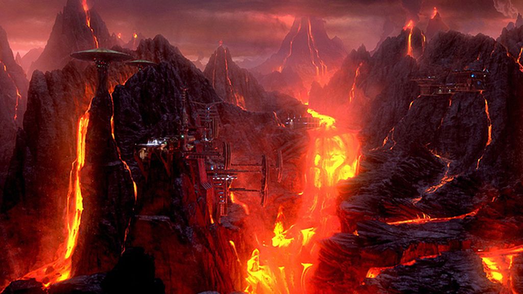 Mustafar, el nacimiento simbólico de Dath Vader