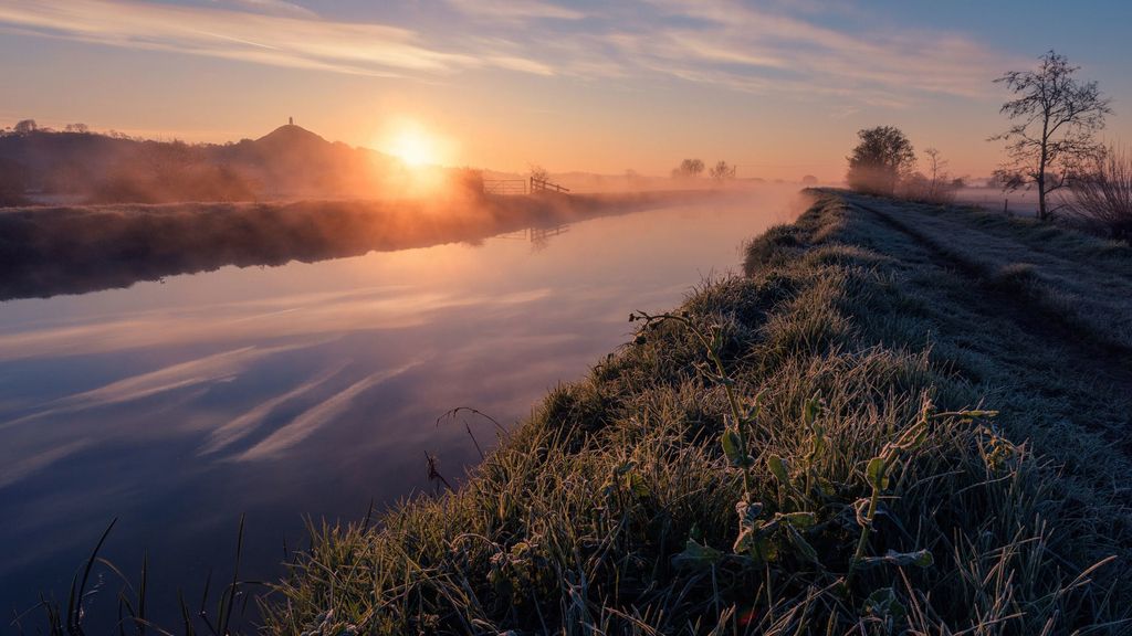 El descenso místico del río Azul, en Glastonbury (Somerset, Reino Unido)