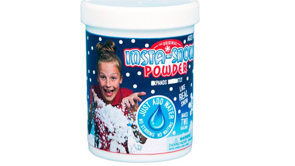 Nieve artificial instantánea para crear tu estampa navideña