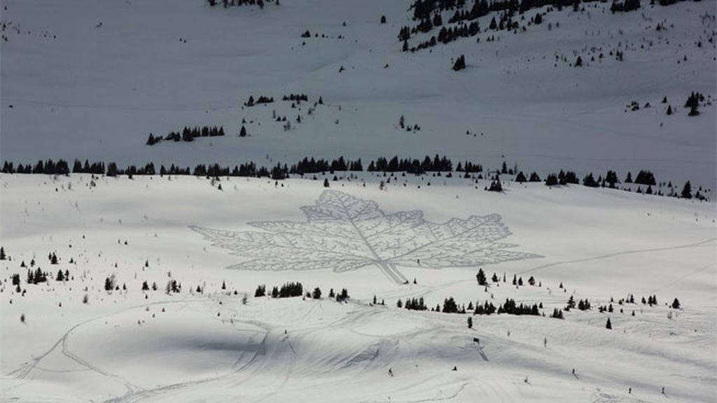 dibujos en la nieve