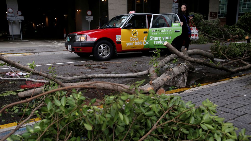 El tifón Nida siembra el caos en Hong Kong: te mostramos las imágenes