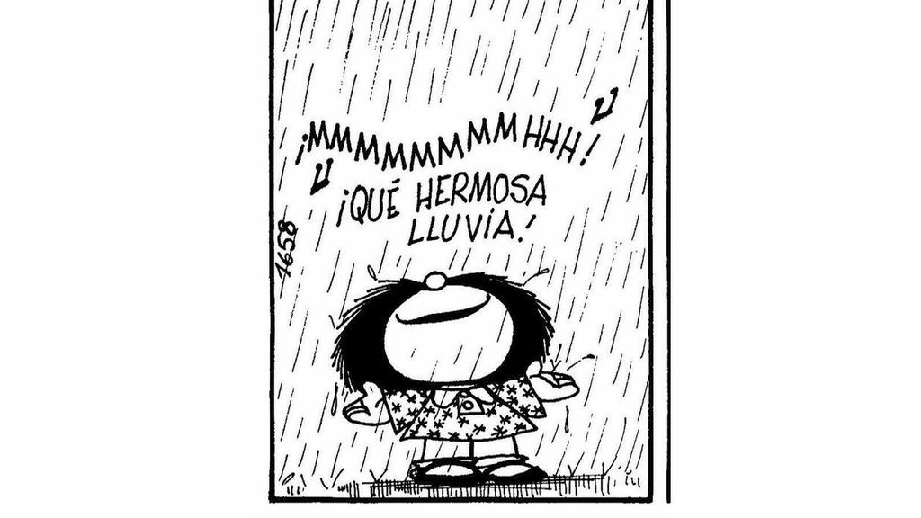 La lluvia era de las cosas preferidas de Mafalda