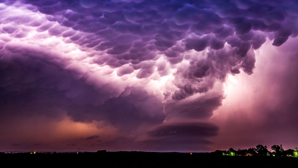 Una supercélula capturada en Nebraska, EE UU