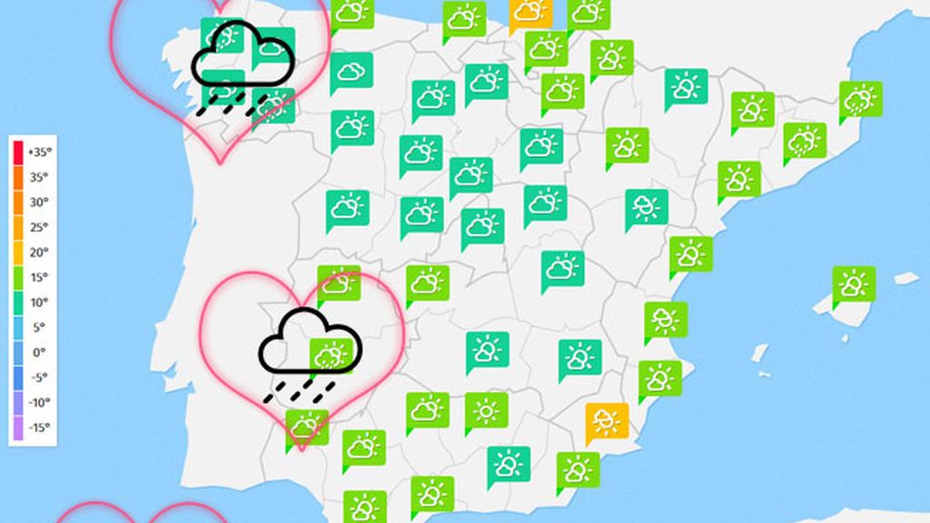 Mapas tiempo san valentin