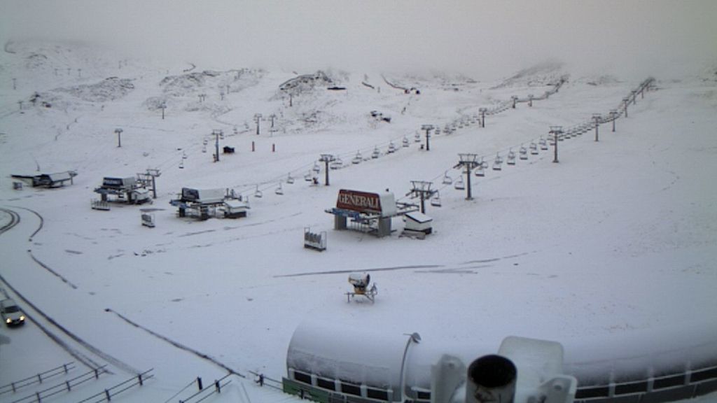 La noche del jueves se han producido mantos de nieve de entre 2 y 10 cm. de espesor