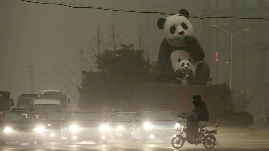 Parece niebla pero no: es la capa de polución en China