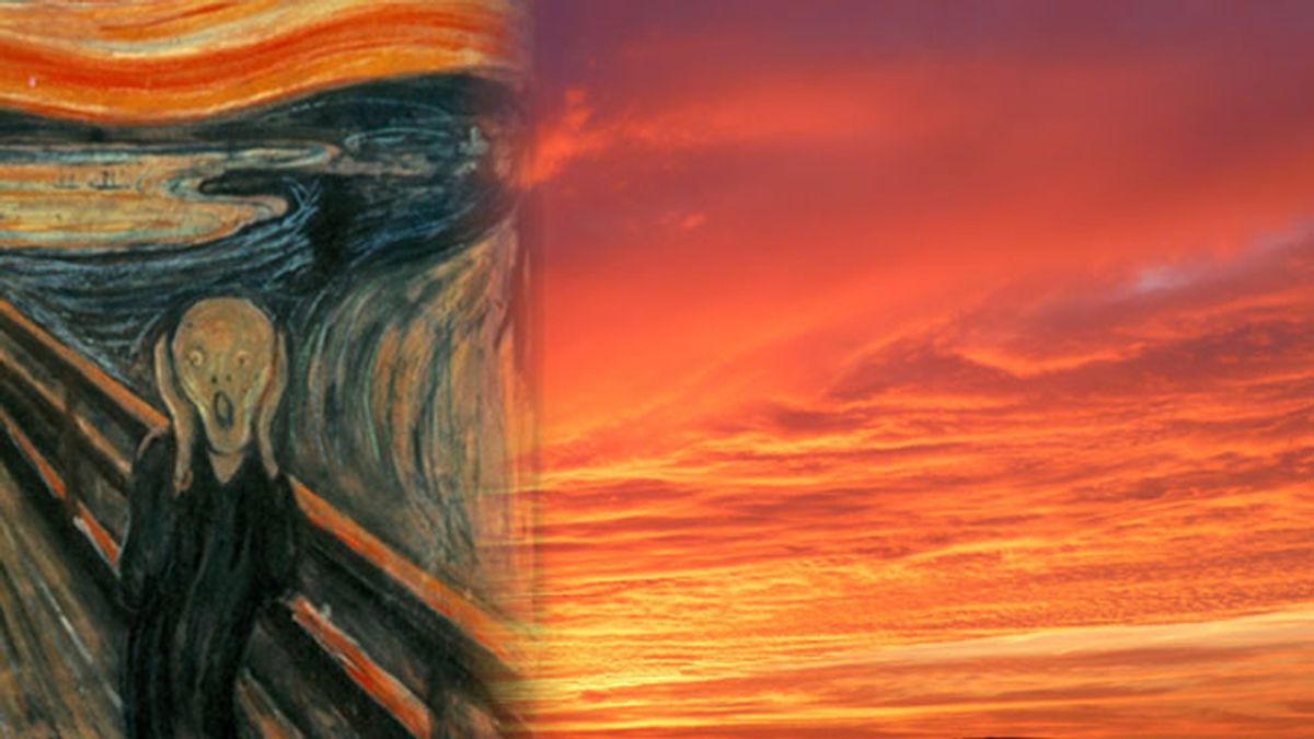 'El grito' de Munch y su vínculo con un insólito fenómeno atmosférico