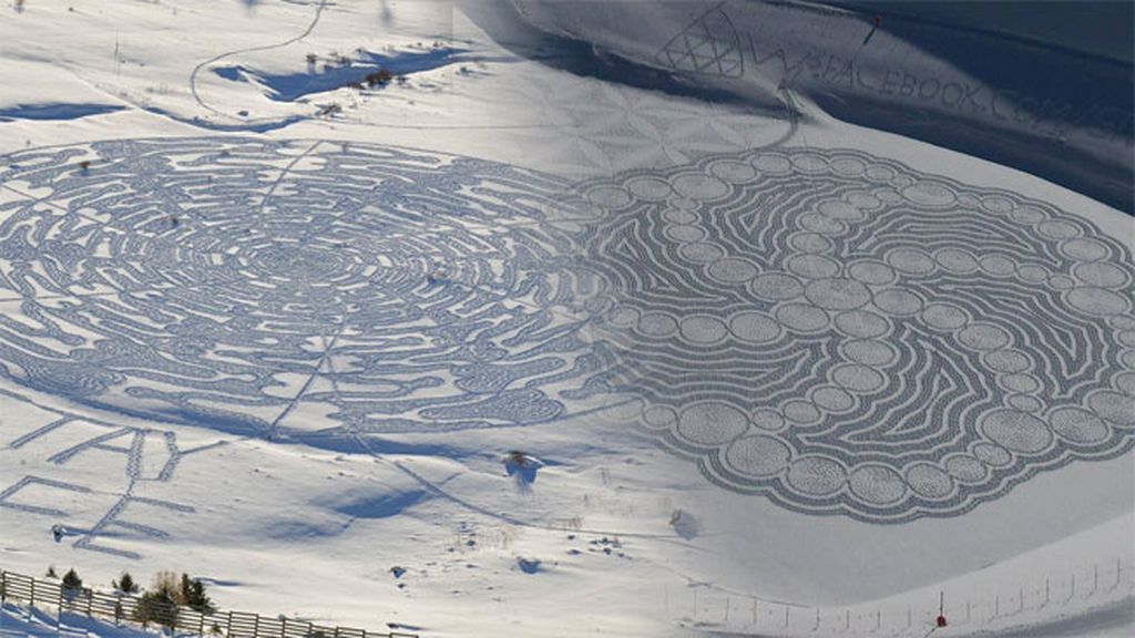 dibujos en la nieve