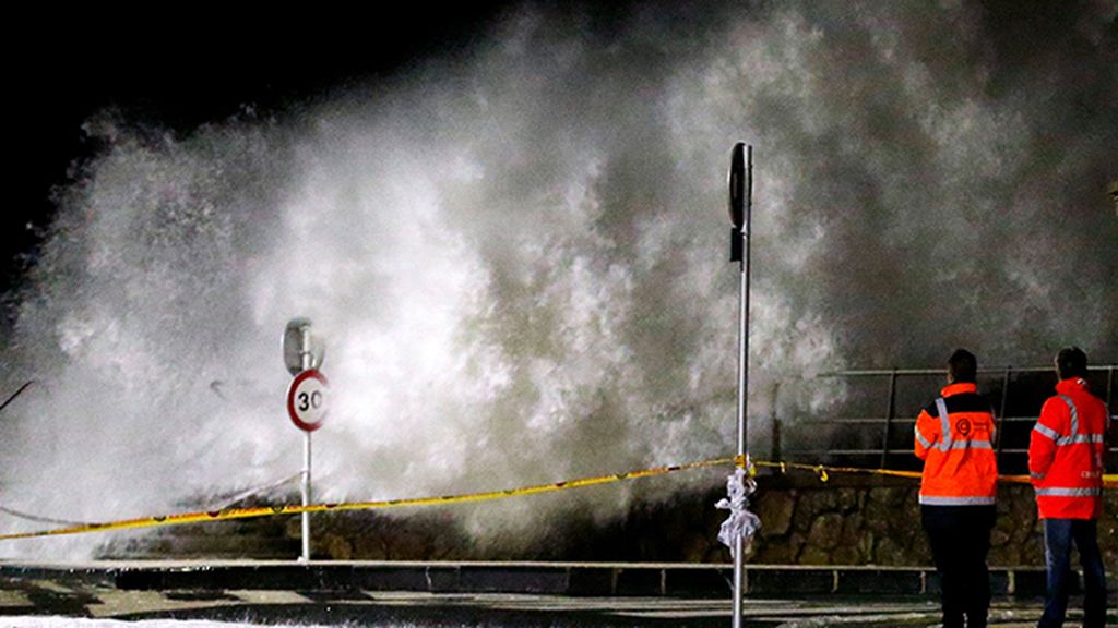 San Sebastián durante la madrugada