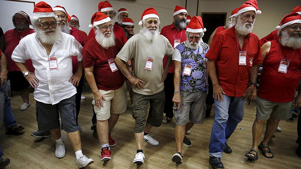 Escuela de Papa Noel en Brasil