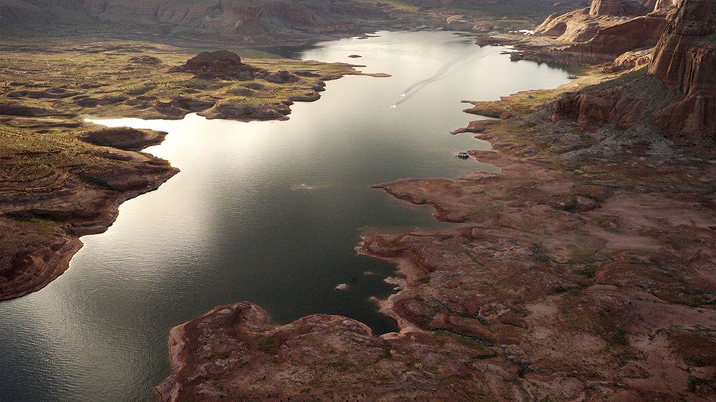 Sequía en el rocoso Lago Powell