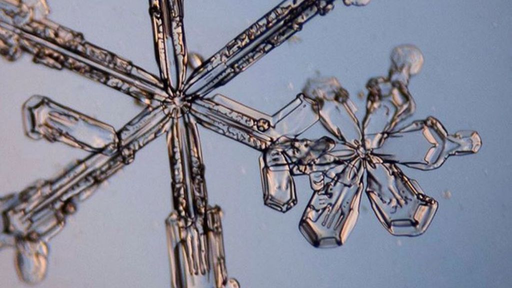 Todos los copos son hexagonales, pero es prácticamente imposible encontrar dos iguales