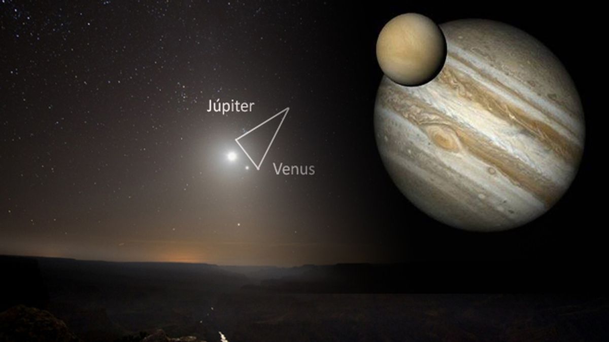 El beso de Venus y Júpiter