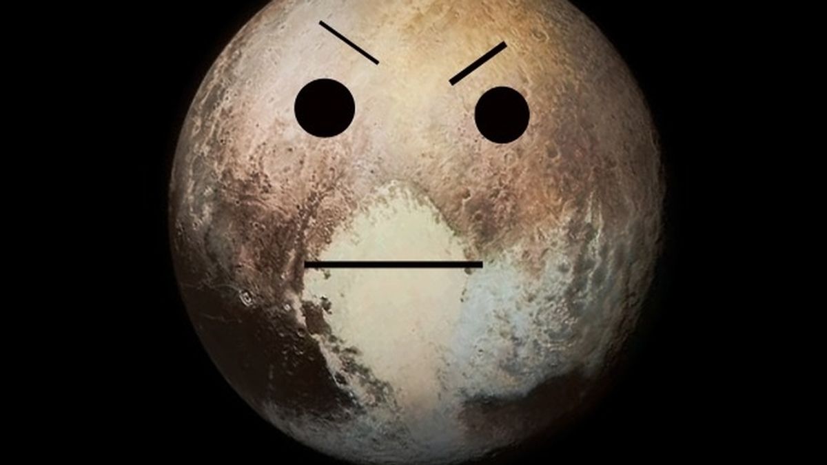 Plutón enfadado