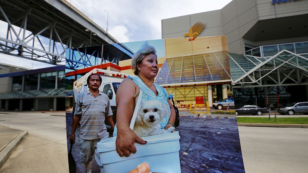 El antes y el después del huracán