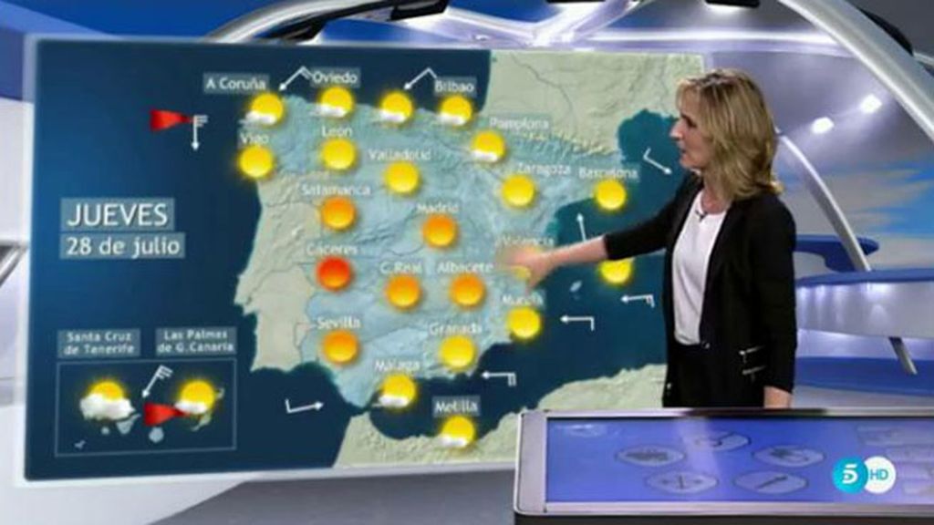 A las puertas de la ola de calor: cielos despejados y fuertes rachas de viento